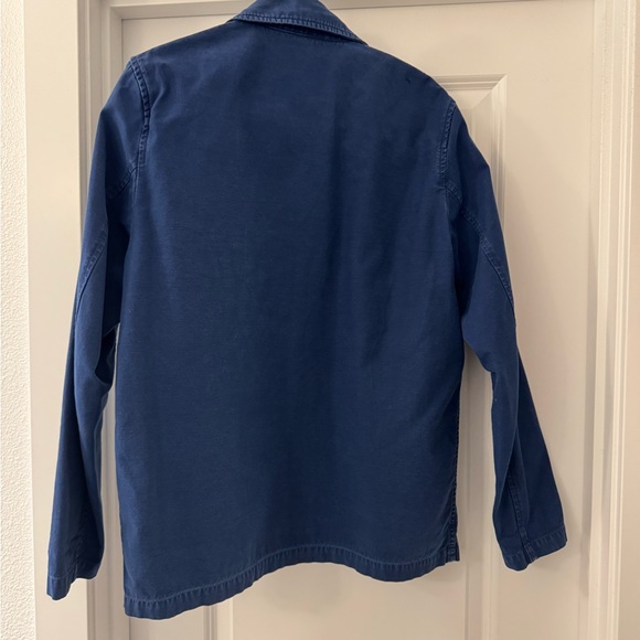 Norse Projects Blue Geoff McFetridge Edition Back Satin Mads Jacket size S - Picture 2 of 3